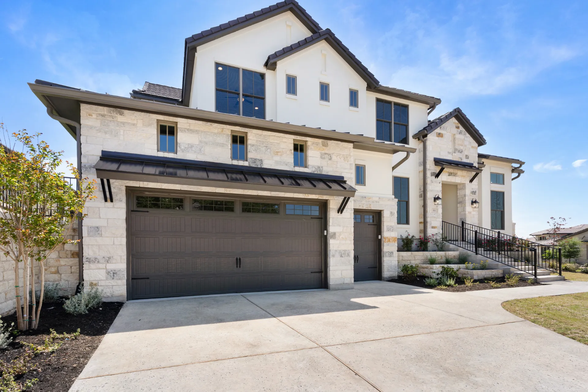 Driveway and entry approach