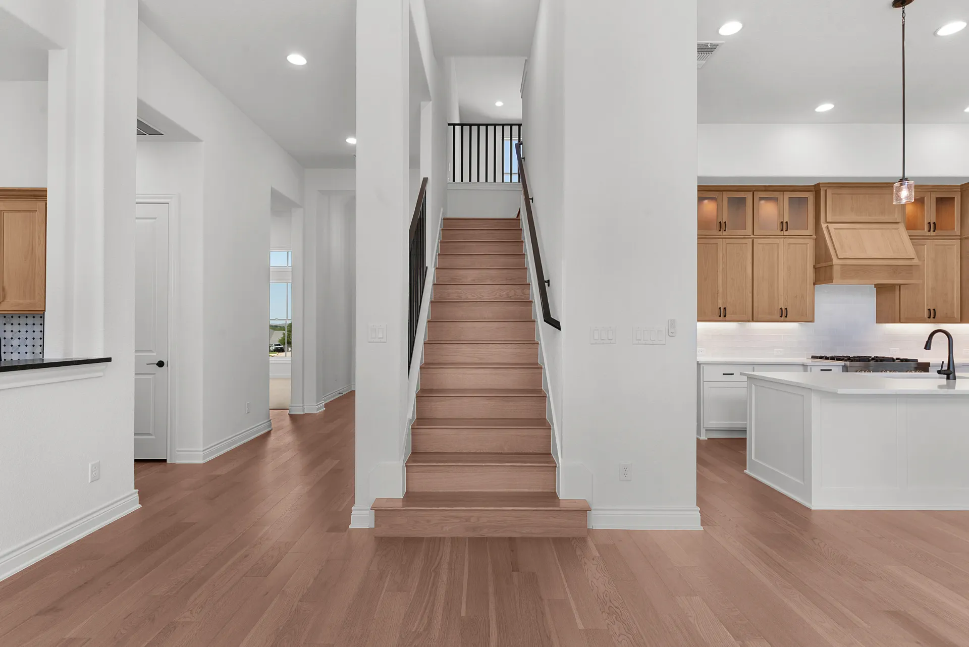 View from entry through to kitchen