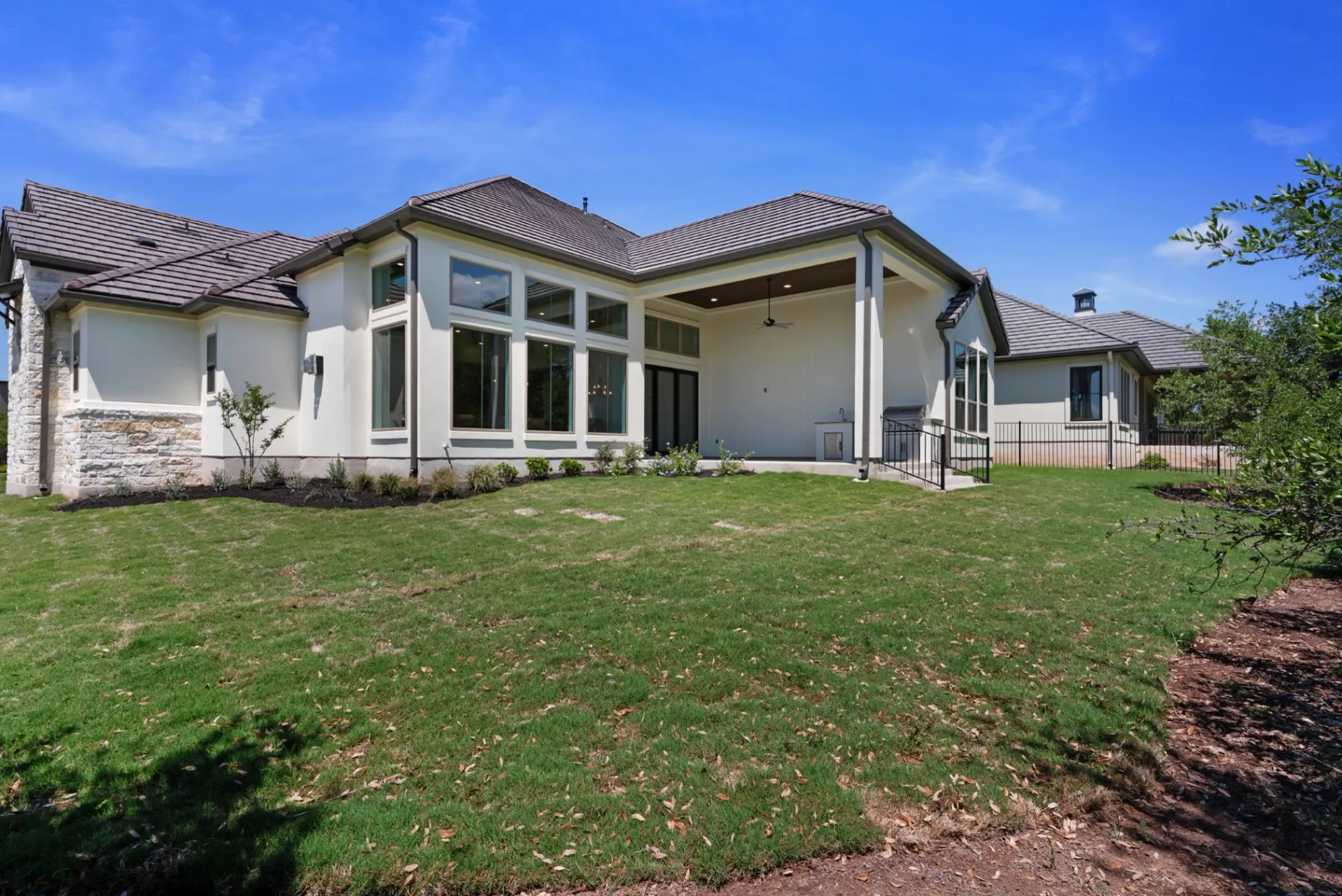 Rear exterior with space for future pool